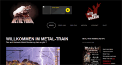Desktop Screenshot of metal-train.de